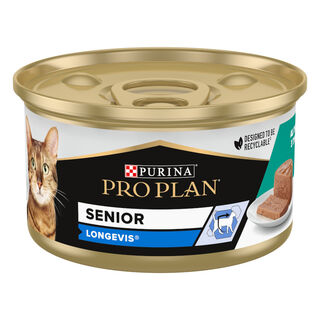 Pro Plan Senior 7+ LONGEVIS Mousse con atún para gatos